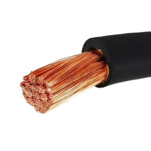 QianHao Flexible Industrial Welding Cable Red Black 35mm2 50mm2 Flexible PVC Rubber Copper Conductor Battery Welding