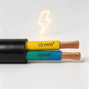 Reinforced Insulation Layer 3 Core 10 Square Millimeter Copper Cable to Prevent Electric Leakage