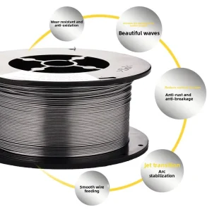 Self-Shielded Gasless Flux-Cored Solid Core MIG Welding Wire 0.8-1mm 5kg