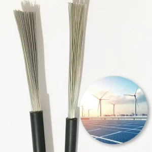 Solar Cable PV1 F AC 0.6 1kV Stranded Tinned Copper Conductor DC Power Station Use Red and Black Wires IP67 Rated