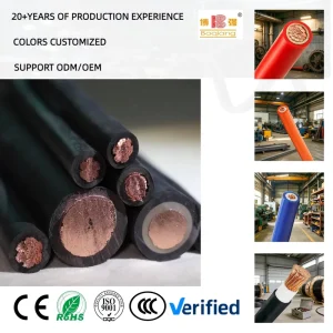 Standard Copper Conductor Welding Cable H01N2 YH Rubber Insulation Sheath Welder Cable