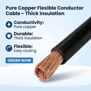 Super Soft 70mm 95mm 120mm Rubber Welding Cable Pure Copper Flexible Orange Black Power Cable for Welder