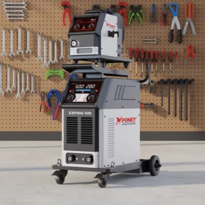 Synergistic IGBT Inverter Mig 500A Industrial Welding Machine 4 in 1 with Gouging Function Digital Display 15kg Wire 3 380V