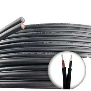 TUV Certified 2x4mm² 6 mm² x 10 mm² Dual-core DC Solar Photovoltaic Panel Wires and Copper Cables