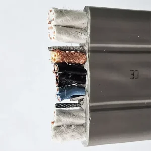 Tvvb Tvvbg Tvvbp Tvvbpg Lift Travelling Cable Elevator Shielded Flat Cable for Elevator Lift Travelling Flat Cable