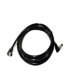 Welding Cable DIN CAT 6A Industrial Sensor X Code 8 Pin Male Plug to RJ45 Waterproof M12 IP67 Brass Gold Plated Connector