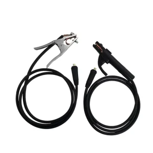 Welding Cable Set with 200A Electrode Holder 10-25 EU Connector Brass Copper OEM Welding Machine Tools