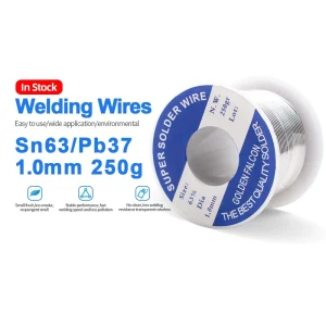 Welding Wire 1mm Soldering Wires 250g Sn63Pb37 Flux Rosin Activated Cored Tin Wire 63 37