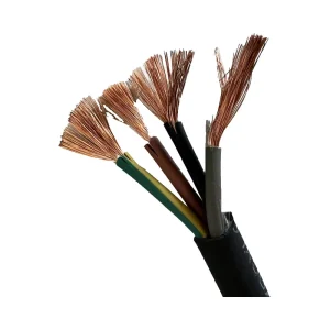 YH Highly Flexible Cable Welding Cable 1 0 2 0 3 0 4 0 Awg Copper PVC Rubber Stranded Conductor Rubber Insulation