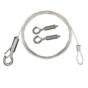 1.5mm Multifunctional Adjustable Suspension Hanging Kits with Gripper for Led Panel Hanging