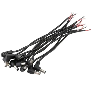2.1×5.5mm DC Power Right Angle Adapter Cable Cord Male Plug Jack Connector