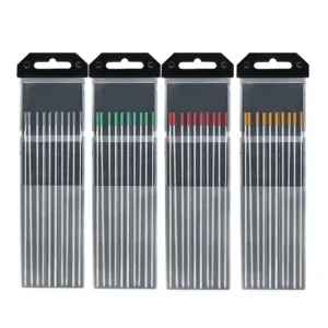 (4 Colors, 10-Pack) TIG Welding Tungsten Electrodes 2% Thoriated TIG Tungsten Rods TIG Welding Torch Consumables
