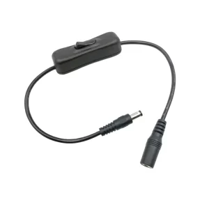 5.5×2.1mm DC Power Cable 12V Male to Female Jack with 304 Inline on Off Light Switch