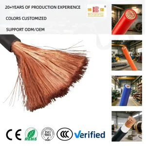 70mm Welding Cable 16mm 50mm 70mm 95mm 120mm Single Copper Core Rubber Sheathed for Welding Machine Low Voltage 450V/750V Custom