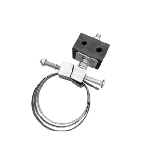 ADSS OPGW Cable Fittings Metal Down Lead Clamp for Concrete Pole