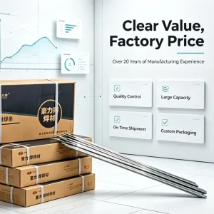 AWS A5.1 5/32 4.0mm E6013 Welding Electrode J421 Carbon Steel for Heavy Duty Construction & Automotive 5kg Carton/Pack