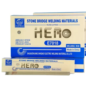 AWS E7018 Carbon Steel Welding Electrodes 2.5-5.0mm Diameters for Low Alloy Steel Structures Pressure Vessel
