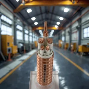 BTTRZ 3×70+2×35 Flexible Fireproof Copper Conductor Cable Low Smoke PVC Insulation Flame Retardant 70°C Working Temp