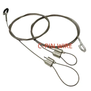 C PIN Panel Light Cable Lamp Wire Lock LED Lifting Rope Lighting Accessories Hook Lighting Hanging Rope