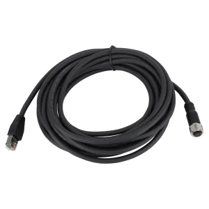 Cable M12 D Coded Male to RJ45 Cat6 Ethernet Cable IP67 Waterproof Overmolded for Vision Sensor Camera