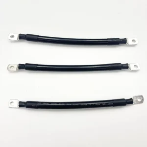 Car Battery Cable Soft 10/16/25/35mm2 Silicone Wire With Lug 2 4 6 8 AWG 20/30cm Red Black Terminal Cable For Car Battery