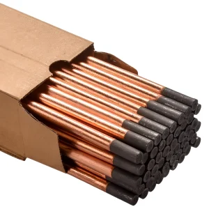 Copper Coated 8mm Round Graphite Rod Welding Carbon Arc Gouging Electrode for Groove Cutting