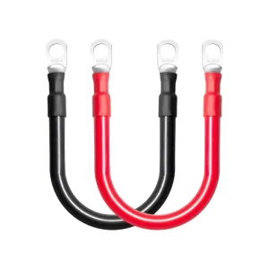 Custom SC16 10 Car Battery Connection Cable Lugs Wiring Harness 6AWG Positive And Negative Battery Cable For Car Battery Wire