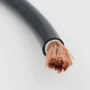 Customizable Bare Copper Conductor XLPE Insulated Welding Lead Cable AC1000V DC1500V Rated Voltage H01N2 D Model 55~150