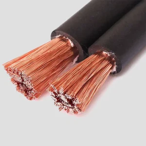 Customizable Bare Copper Conductor XLPE Insulated Welding Lead Cable AC1000V DC1500V Rated Voltage H01N2 D Model 55~150 95mm