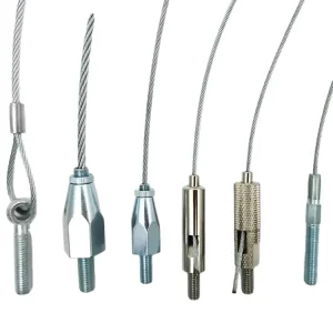 Customizable Wire Suspension Hanging Kit Cable Lock Assembly Threaded Rod Mounting Support Systems