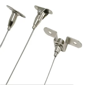 Customized Led Lamp Accessories the Ceiling Lighting Hanging Wires With Small Cable Gripper for Panel Lights