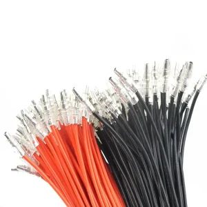 Customized XLPE 16AWG Black Wire Bullet Terminal Cord For Motorcycle 10A Quick-Connect Cable For Motorcycle Or Industry Devices