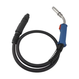 Durable 40KD MIG Welding Torch with Euro Connector 350A CO2 60% Duty Cycle Copper Cable Accessories