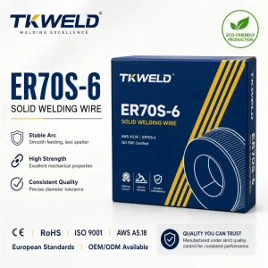 ER70S 6 MIG CO2 Welding Wire Low Carbon Steel 0.8 1.2mm Diameter Customization