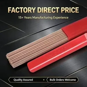ER70S-6 Tig Rod 2.4mm 3.2mm 1.6mm 5kg Carbon Steel Welding Rods AWS A5.18 EN ISO Mild Steel Factory