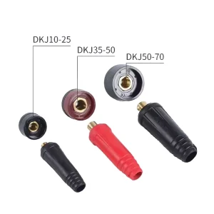 Electric Welding Machine Quick Fast Plug Male Female Cable Connectors Copper Color 50-70 Ready to Ship Welding Accessories