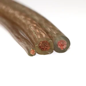 Extra Flexible 25mm² Welding Wire 1387/0.15 Fine Stranded Copper Transparent Durable Sheath For Demanding Industrial Use