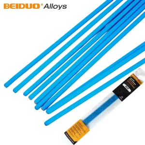 Factory Direct Blue Flux Coated Brass Rods Copper Manganese Alloys Welding Wire RBCuZn C Brazing Wire Customizable