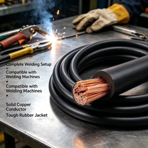 Flame Retardant Custom Welding Cable Insulated Electric Cable low Smoke Insulation for Closed Factory Welding Wiring