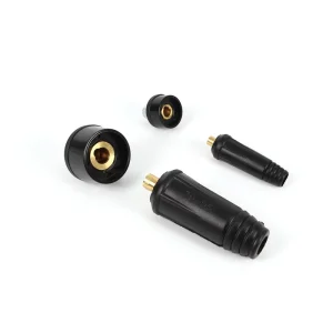 Full Brass 10 25 Cable Connector Plug Socket for Welding Machine Spare Parts