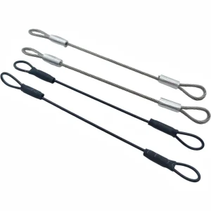 Galvanized Steel Wire Rope Lanyard Cable Steel Wire Rope Assembly PVC Coated Wire Rope with Loops
