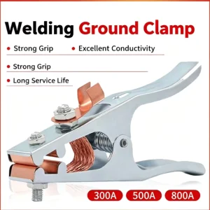 Heavy Duty Welding Earth Ground Clamp 300A 500A 800A Welder Cable Connector Clip Welding Machine Spare Parts