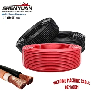 High Current Welding Cable Stable Conductivity Heat Resistant Multiple Types Adjustable Length for Heavy Load Welding