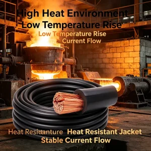 High Purity Custom Welding Cable Pure Copper Welding Cable Oxygen Free Core for Industrial Welder Stable Current Transmission