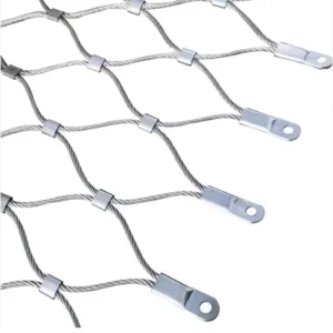 High Strength Flexible Stainless Steel Woven Mesh Net Plant Climbing Protective Garden Use Silver Color Customizable Size