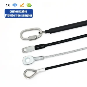 High Strength PVC Coated Galvanized Wire Rope Sling Steel Wire Rope Assembly Steel Cable with Loops