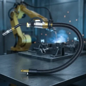 INWELT 350D Air Cooled Copper Replaceable Neck CE Automatic Robot Welding Torch for Industrial Robotic Arm