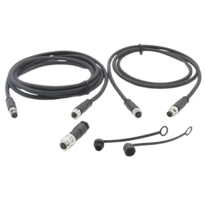 Industrial Straight IP67 Waterproof Cover M8 Connector 5 3A 30V DIN Type Welding Cable Assembly Plug Male Female Circular