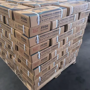 J506 E7016 Low Hydrogen Welding Electrode Mild Steel Welding Rod Structural Steel Stable Arc High Strength Small Splash