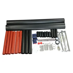 LX Copper Cable Joint Accessories Cable Terminator Kit 10KV 35KV Heat Shrink Three Core Intermediate Joint